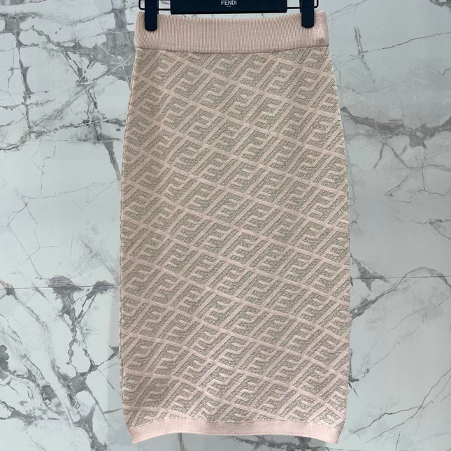 FEND 25S JACQUARD KNIT DRESS 264022