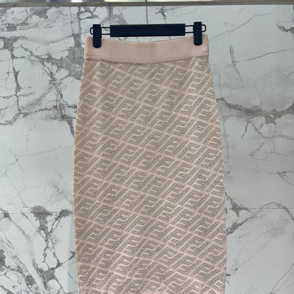 FEND 25S JACQUARD KNIT DRESS 264022