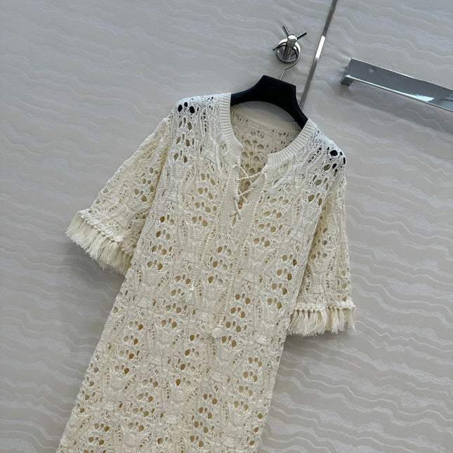 DIOR ELEGANT FRINGE DRESS 270063
