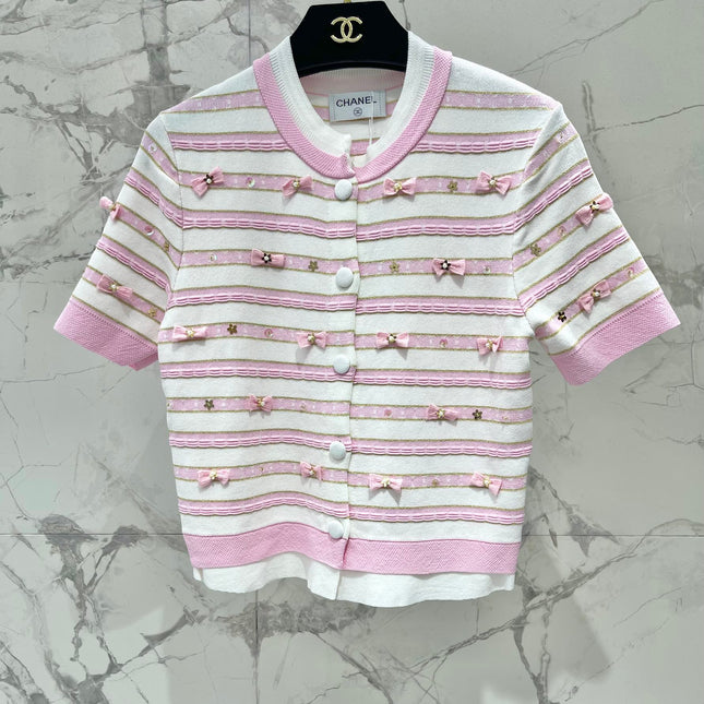 CHANEL 25S SHORT-SLEEVE CARDIGAN STYLE 111