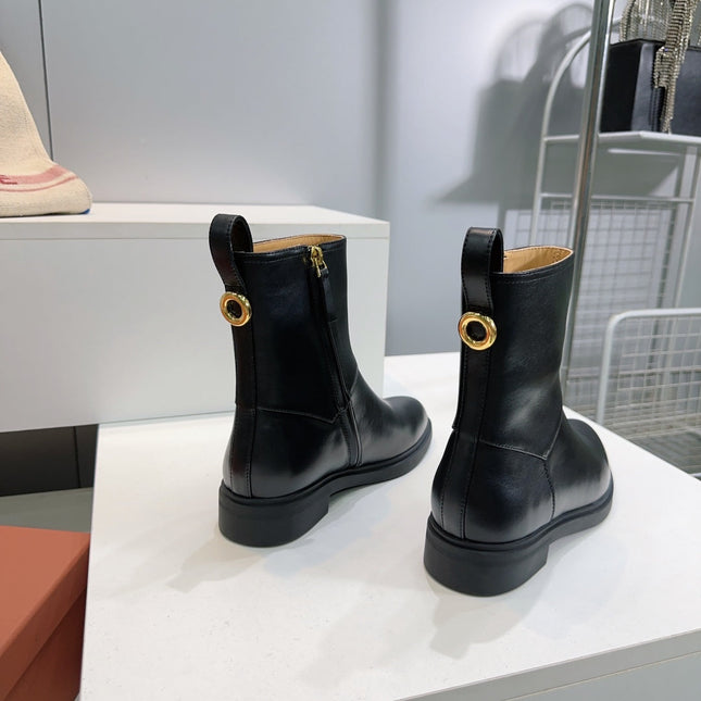 LP 25S KILDA ANKLE BOOT IN BLACK CALFSKIN