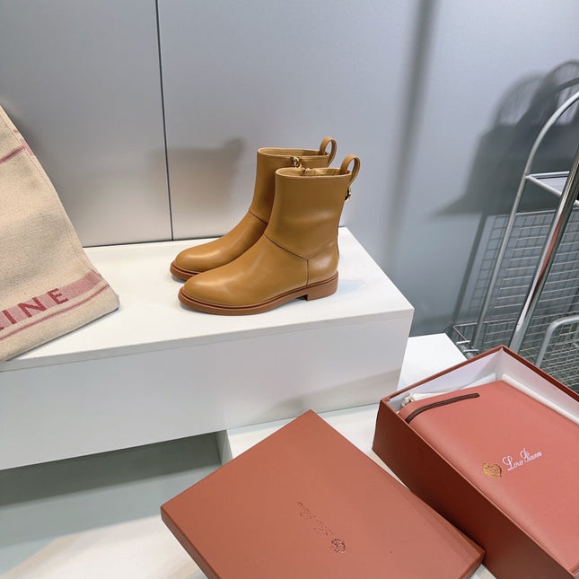 LP 25S KILDA ANKLE BOOT IN GOLDEN BROWN CALFSKIN