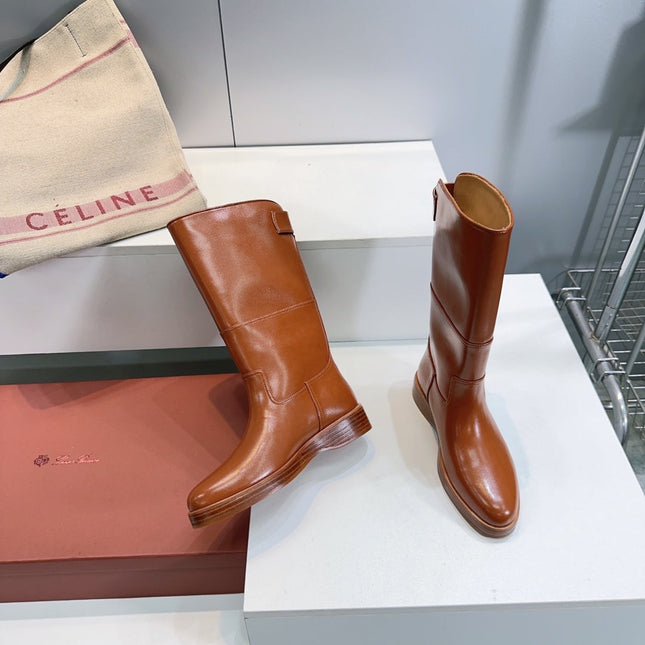 LP 25S LUPO BOOT IN BURNT ORANGE CALFSKIN