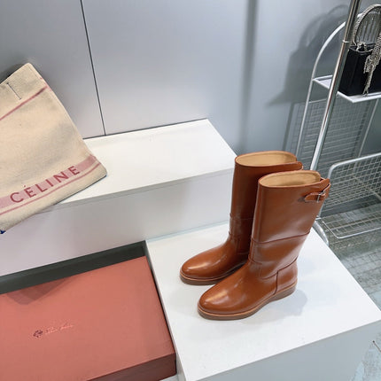 LP 25S LUPO BOOT IN BURNT ORANGE CALFSKIN