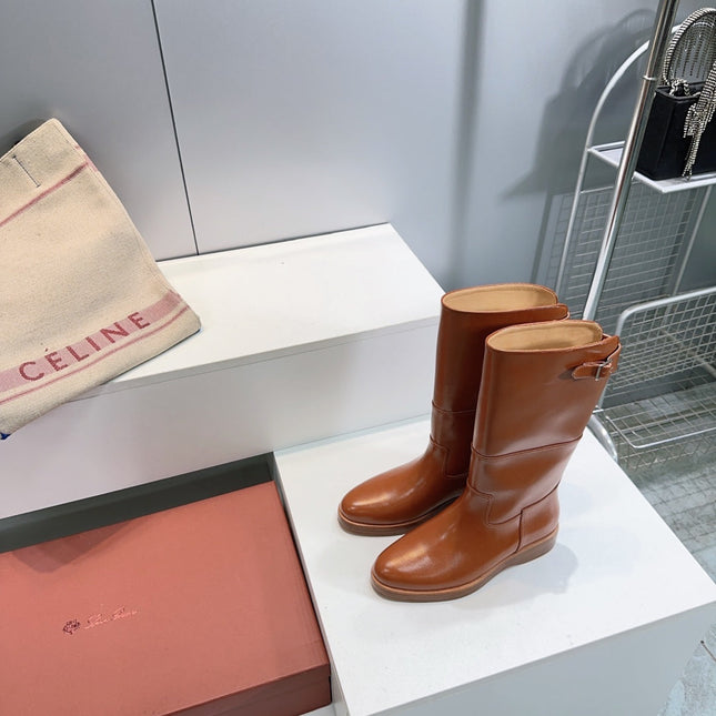 LP 25S LUPO BOOT IN BURNT ORANGE CALFSKIN