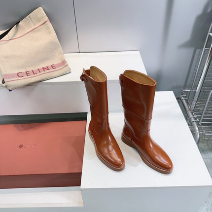 LP 25S LUPO BOOT IN BURNT ORANGE CALFSKIN