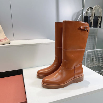 LP 25S LUPO BOOT IN BURNT ORANGE CALFSKIN