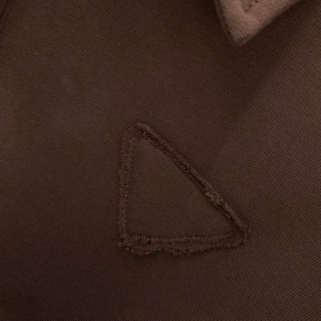 PRADA FLEECE JACKET WITH LAPEL STYLE 21