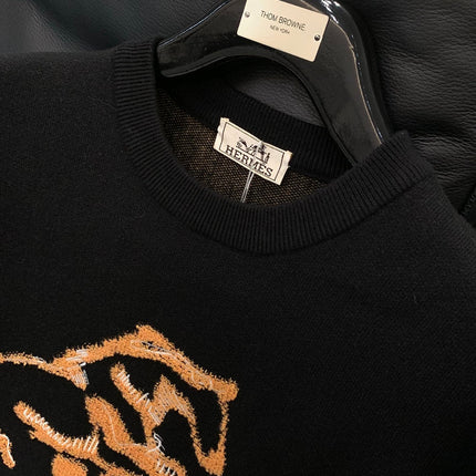 HERMES 25S LONG-SLEEVE CREW NECK SWEATER 316