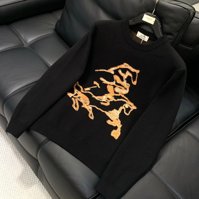 HERMES 25S LONG-SLEEVE CREW NECK SWEATER 316