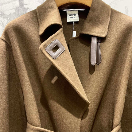 HERMES 25S MID-LENGTH CASHMERE COAT 286