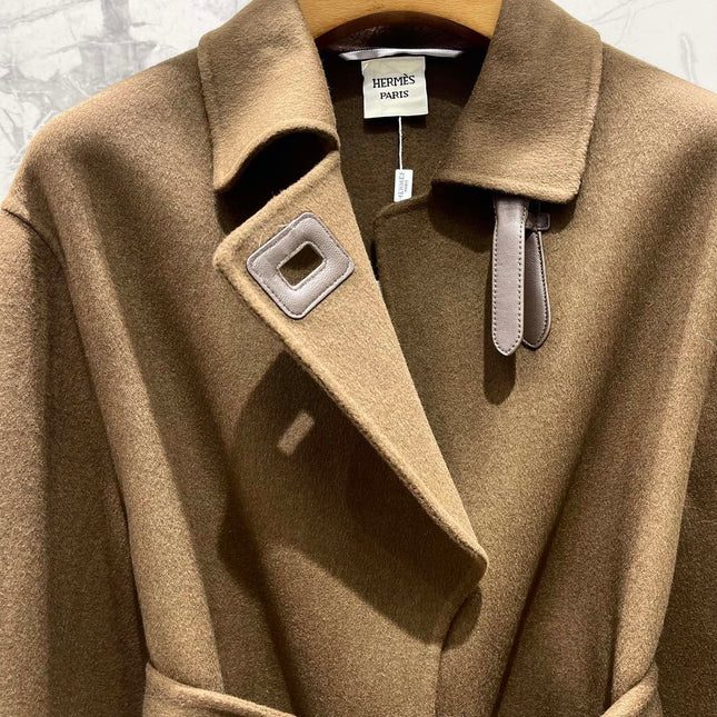 HERMES 25S MID-LENGTH CASHMERE COAT 286
