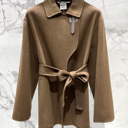 HERMES 25S MID-LENGTH CASHMERE COAT 286