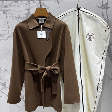 HERMES 25S MID-LENGTH CASHMERE COAT 286