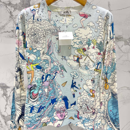 HERMES 25S LONG-SLEEVE KNIT SWEATER 263