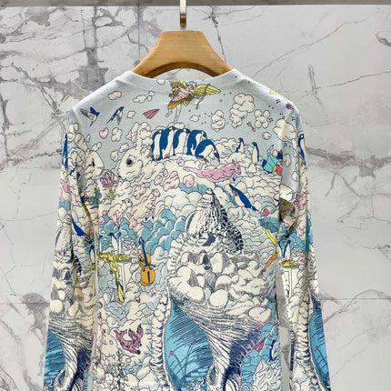 HERMES 25S LONG-SLEEVE KNIT SWEATER 263