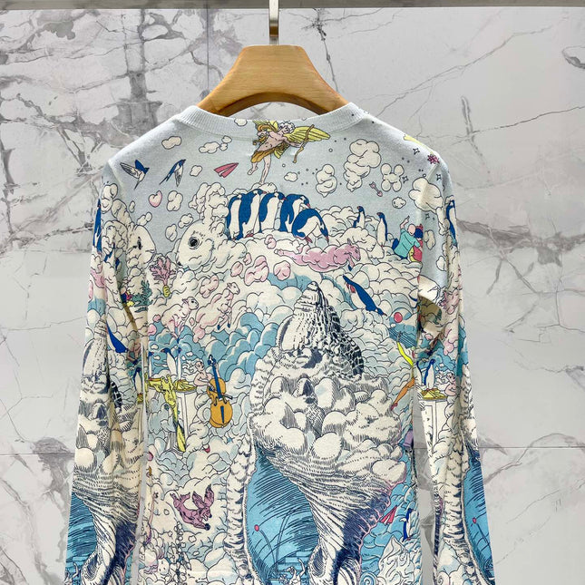 HERMES 25S LONG-SLEEVE KNIT SWEATER 263