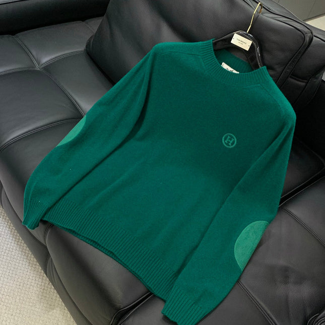 HERMES 25S LONG-SLEEVE KNITTED CREW NECK SWEATER 179