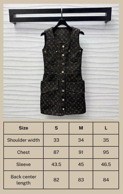 LV Monogram Denim Set