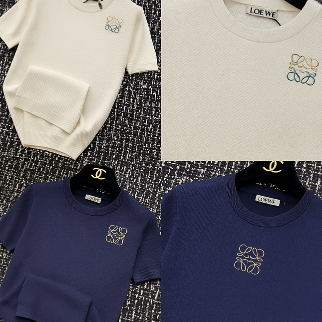 Loewe 25 Slim Sleeved T-Shirt Tencel