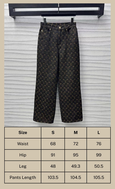 LV Monogram Denim Set