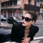 BUTTERFLY SUNGLASSES BLACK ACETATE