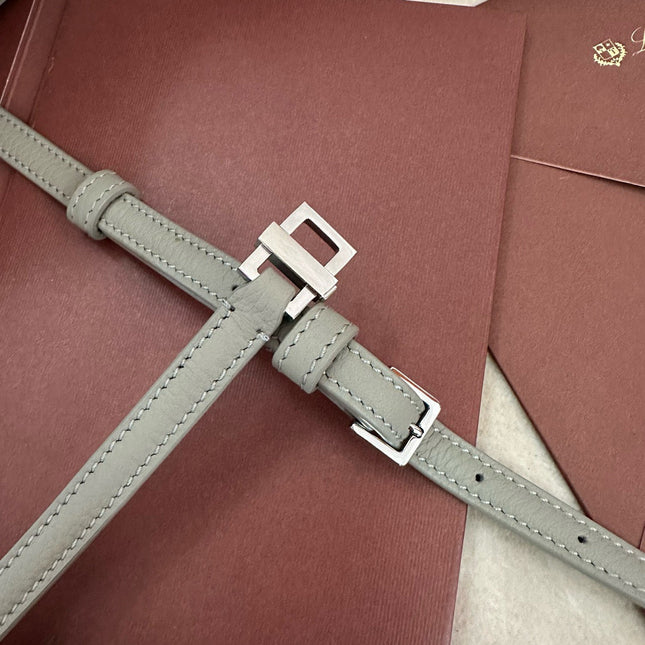 LP Extra Pocket L19 Grained Calfskin Light Blue Belle