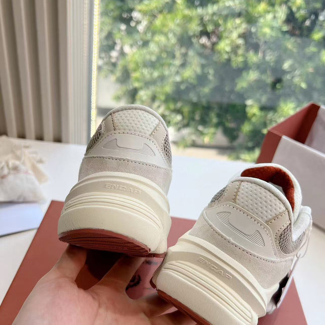 LP&NB CLASSIC BISCUIT SNEAKERS WHITE SUEDE