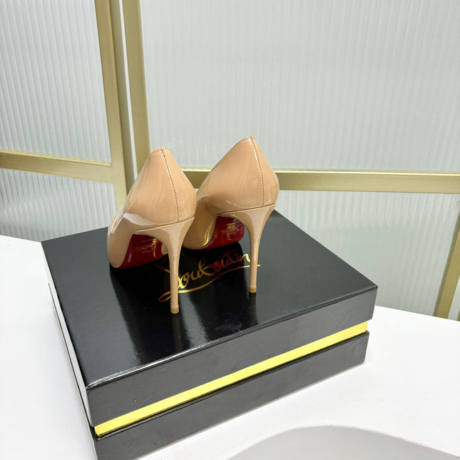 KATE PUMPS BEIGE PATENT CALFSKIN