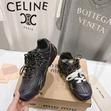 NBxMIU SNEAKER 530 IN BLACK CALFSKIN