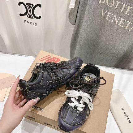 NBxMIU SNEAKER 530 IN BLACK CALFSKIN