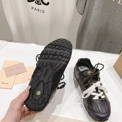 NBxMIU SNEAKER 530 IN BLACK CALFSKIN