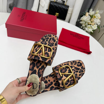 LEOPARD FLAT SLIDE GHW