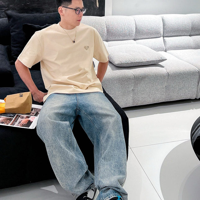 PRADA BEIGE COTTON T-SHIRT 569652