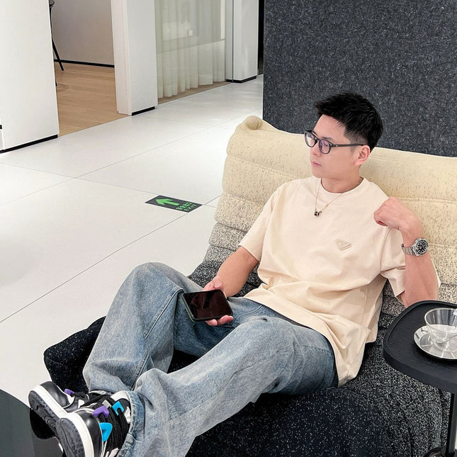 PRADA BEIGE COTTON T-SHIRT 569652