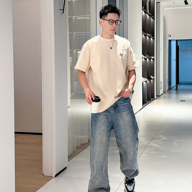 PRADA BEIGE COTTON T-SHIRT 569652