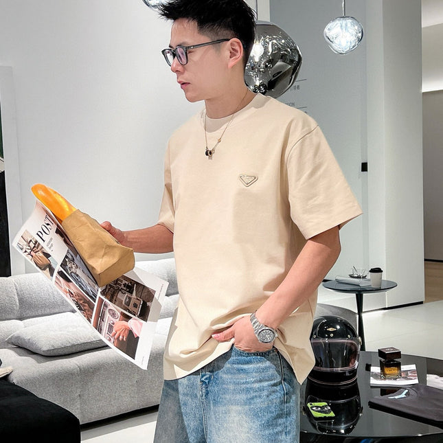 PRADA BEIGE COTTON T-SHIRT 569652