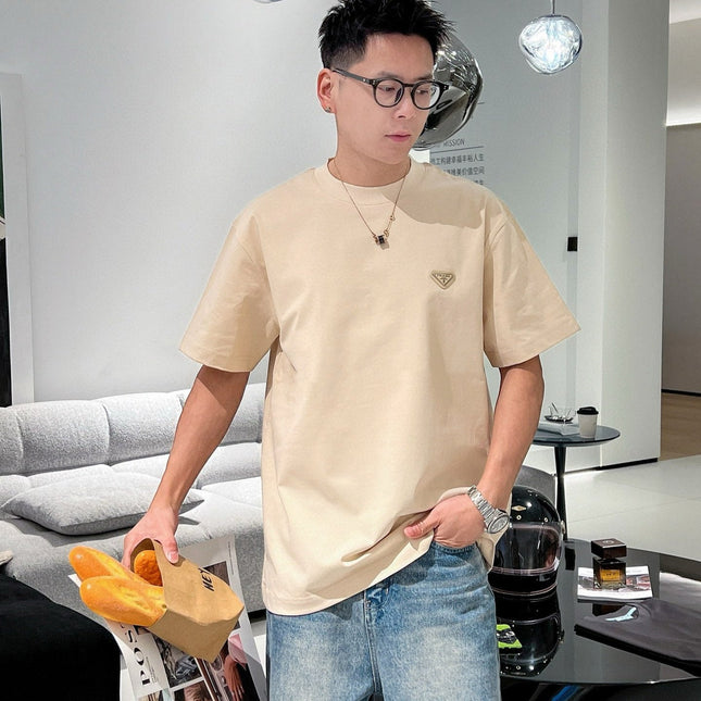 PRADA BEIGE COTTON T-SHIRT 569652