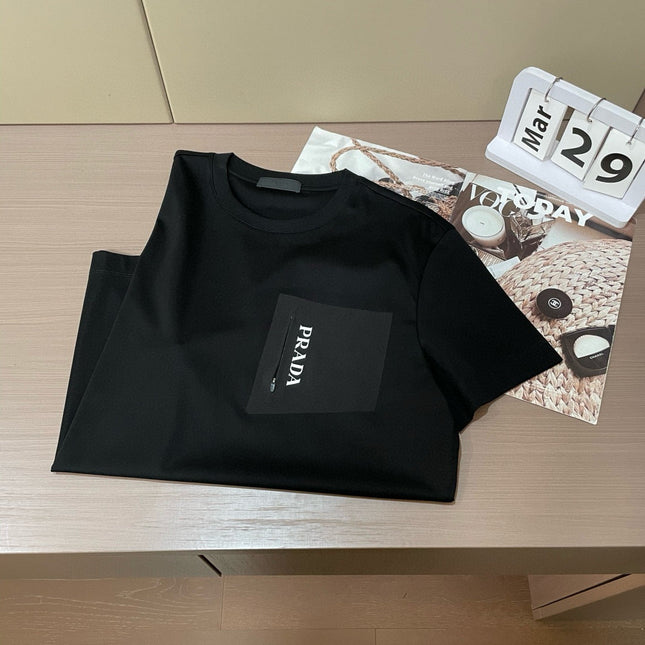PRADA T-SHIRT BLACK COTTON 896357