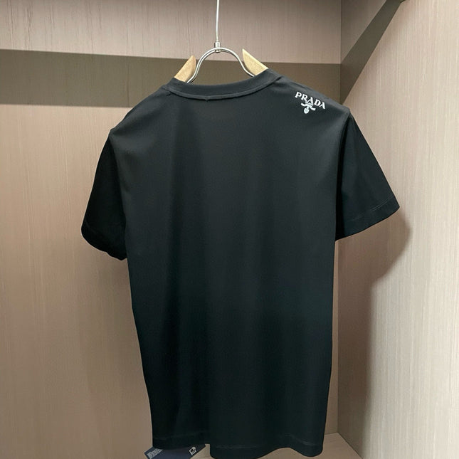 PRADA T-SHIRT BLACK COTTON 896357
