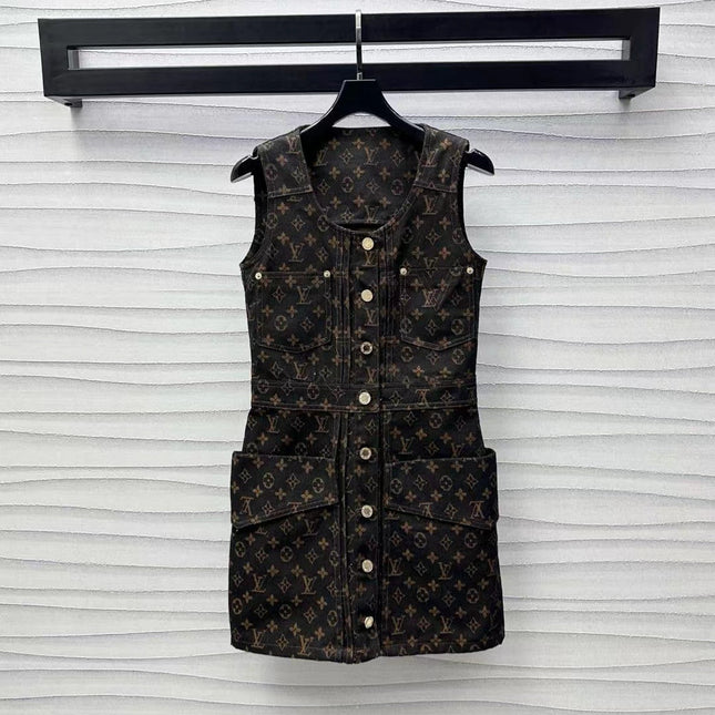 LV Monogram Denim Set