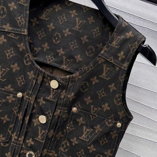 LV Monogram Denim Set