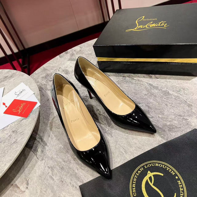 KATE PUMPS BLACK PATENT CALFSKIN