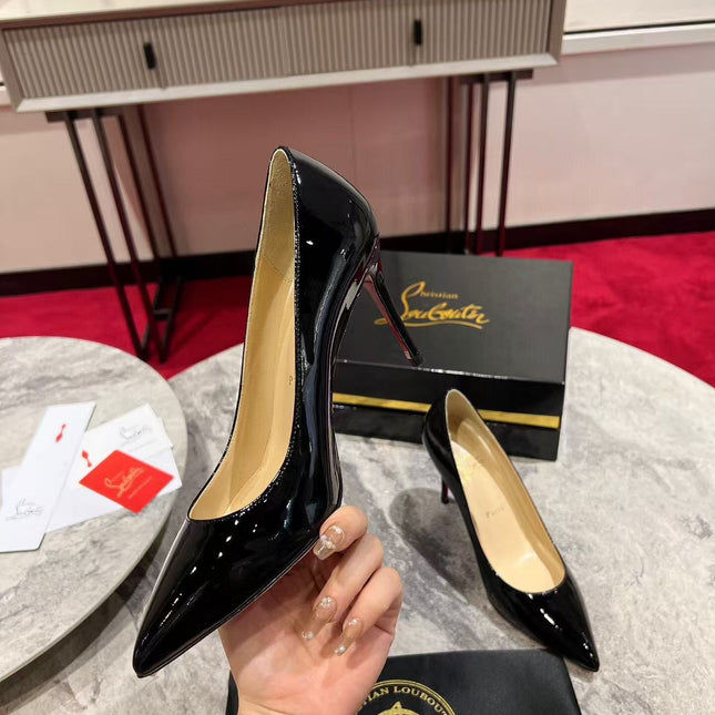 KATE PUMPS BLACK PATENT CALFSKIN