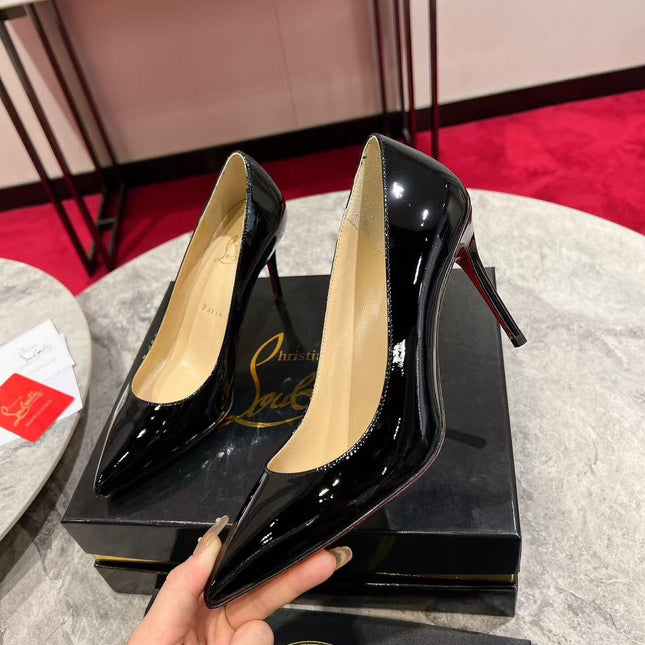 KATE PUMPS BLACK PATENT CALFSKIN