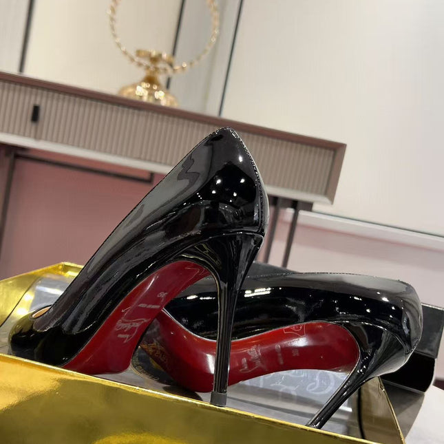 KATE PUMPS BLACK PATENT CALFSKIN