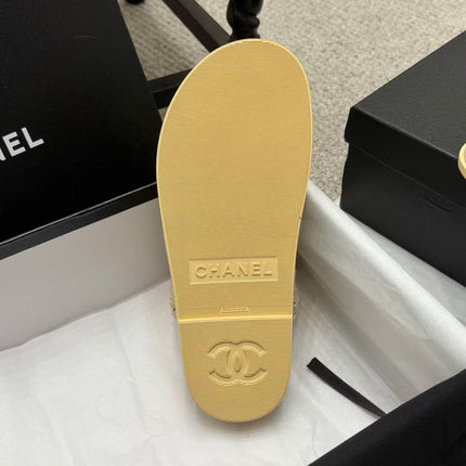 CC FOOTWEAR – BEIGE BRAIDED RAFFIA SANDALS