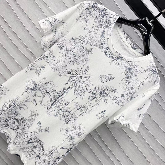 CD T-Shirt White Cotton Style 1