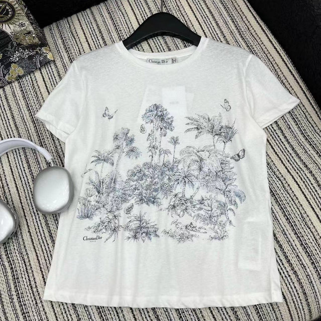 CD T-Shirt White Cotton Style 2
