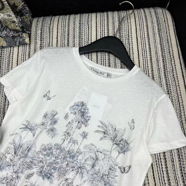 CD T-Shirt White Cotton Style 2